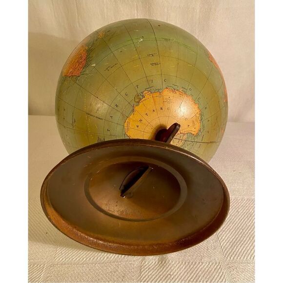 Vintage Replogle 12 Inch Mid-Century Standard Globe On Metal Base~See Details - Picture 15 of 15